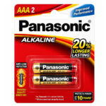 باتری آلکالاین نیم قلمی پاناسونیک مدل PANASONIC AAA بسته 2 عددی