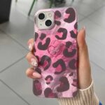 قاب اپل مدل HONEY IPHONE 15 PRO Max طرح پلنگی صورتی - تصویر 3