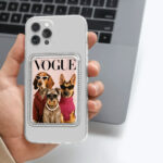 جا کارتی مگ سیف دار مدل WALLET MAGSAFE VOGUE چرم نقره ای - تصویر 2