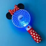پنکه دستی و رومیزی شارژی MINI-FAN سفید قرمز - تصویر 2