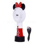 پنکه دستی و رومیزی شارژی MINI-FAN سفید قرمز - تصویر 3