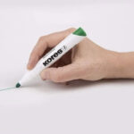 ماژیک وایت برد سر  گرد کورس مدل KORES XW1 MARKER بسته 10 عددی - تصویر 4