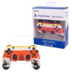 دسته بازی سونی مدل SONY PS4 DualShock4 High COPY CRASH سفید نارنجی