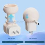نظم دهنده کابل و شارژر سیلیکونی طرح عروسکی آبی - تصویر 2