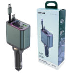 شارژر فندکی گرین لاین مدل GREEN LION GNRCC90WGN RETACTABLE PD 90W