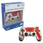 دسته بازی سونی مدل SONY PS4 DualShock4 High COPY God of War سفید قرمز