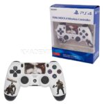 دسته بازی سونی مدل  SONY PS4 Dualshock 4 HIGH COPY GOD OF WAR سفید
