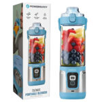 مخلوط کن شارژی پاورولوژی مدل POWEROLOGY PWPB27BL DUOMIX  آبی