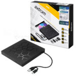 دی وی دی رایتر اکسترنال آکستروم  مدل AXTROM DRIVE FULL HUB External DVD Drive With Card Reader