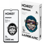 گلس آنتی استاتیک مانکی پرمیوم مدل MONKEY PREMIUM 3D LARGE ARC IPHONE 15 PRO MAX